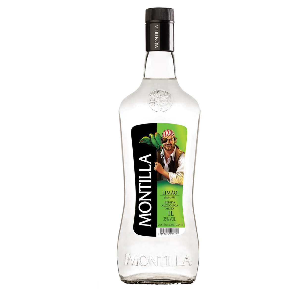 Rum Brasileiro Limão Montilla Garrafa 1l