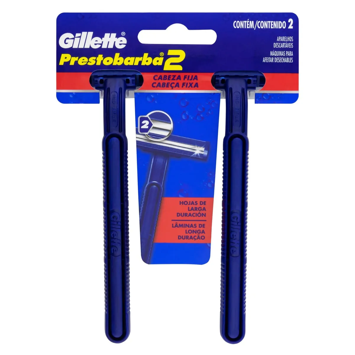 Aparelho de Barbear Descartável Gillette Prestobarba - 2 Unidades