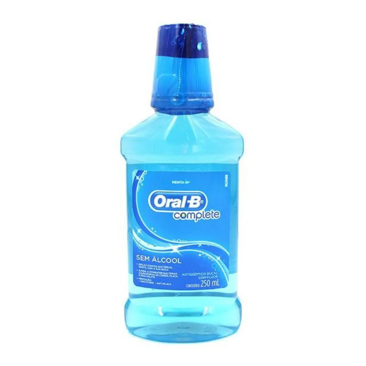 Enxaguante Bucal Antisséptico Zero álcool Menta Oral B Complete Frasco 250ml