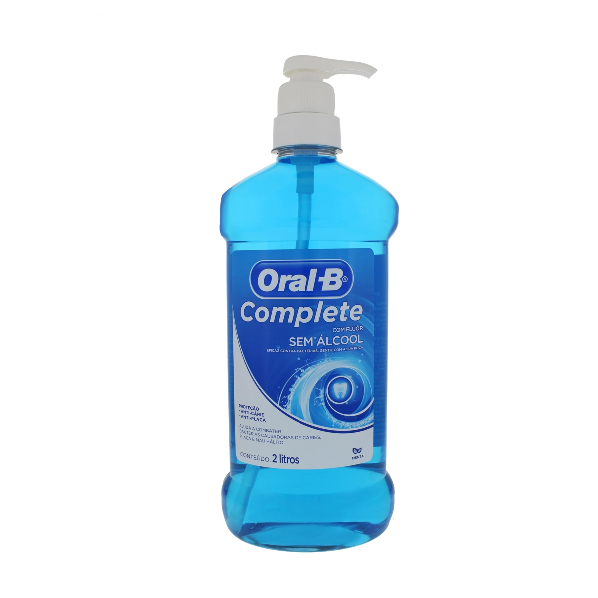 Enxaguante Bucal Antisséptico Zero álcool Menta Oral B Complete Frasco 2l