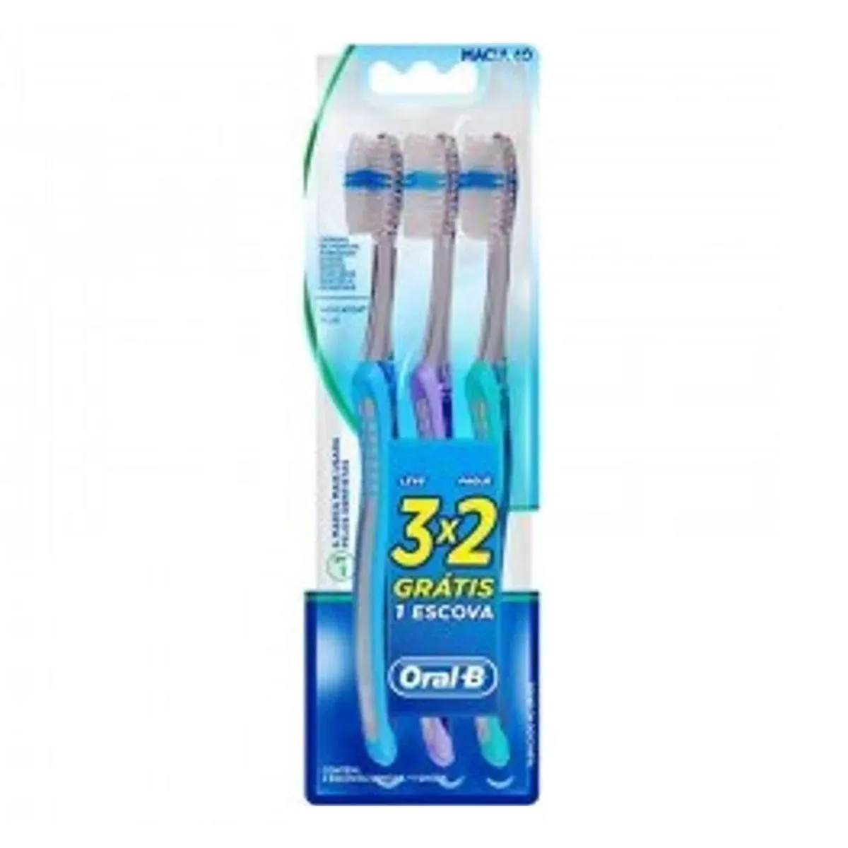 Escova Dental Macia Oral B Leve3 Pague2 Indicator Plus 40 C/3