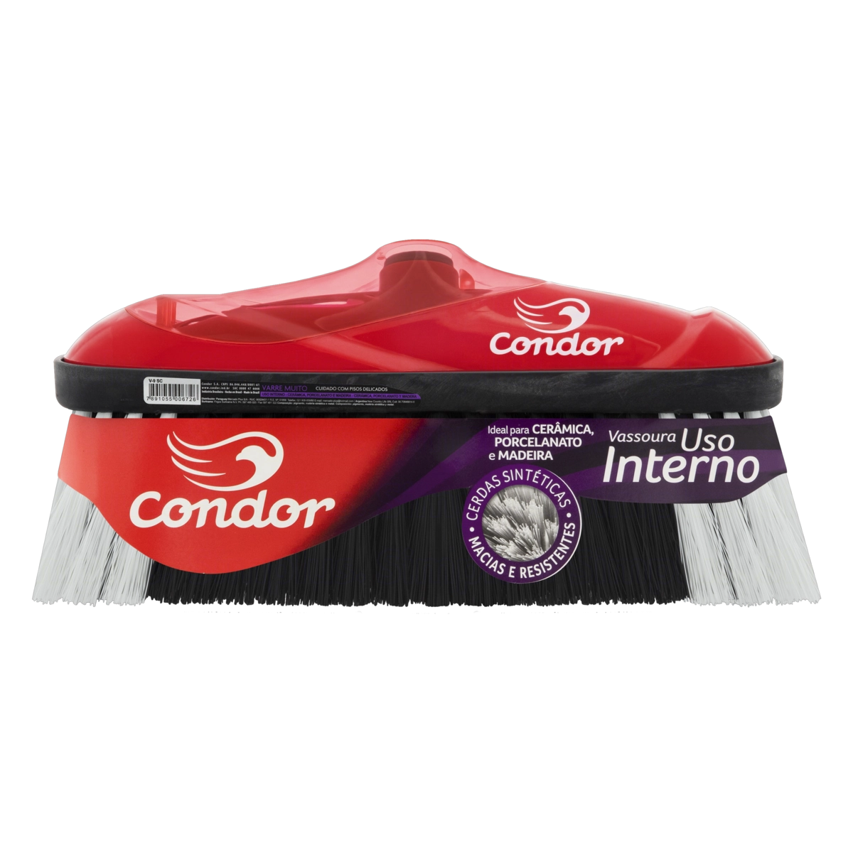 Vassoura Cerdas Sintéticas Interna Varre Muito Condor