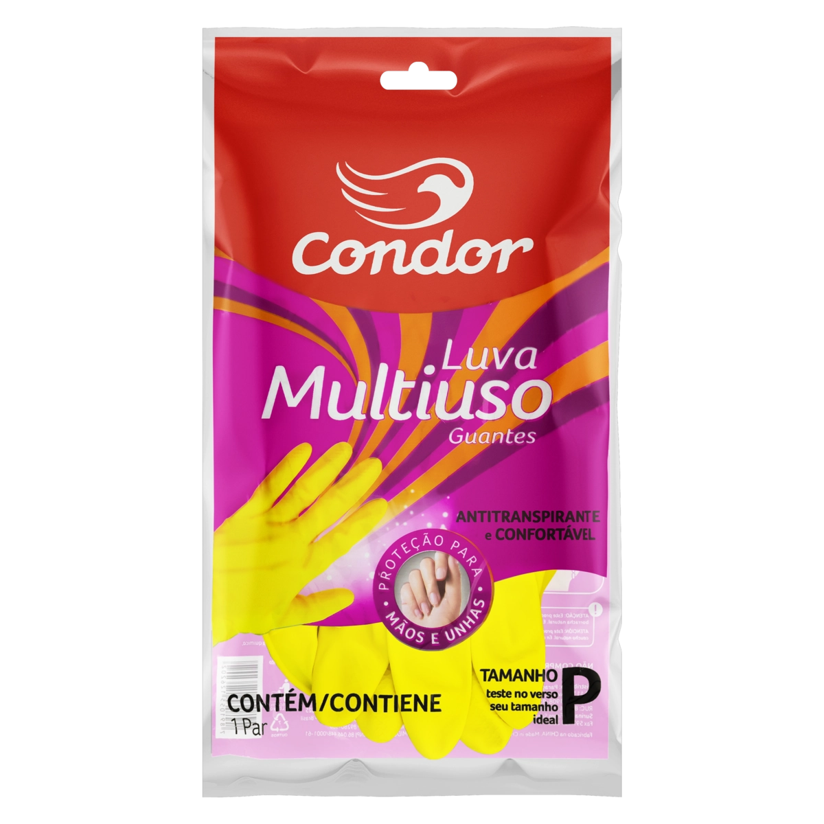Luva Multiuso Amarela Condor P