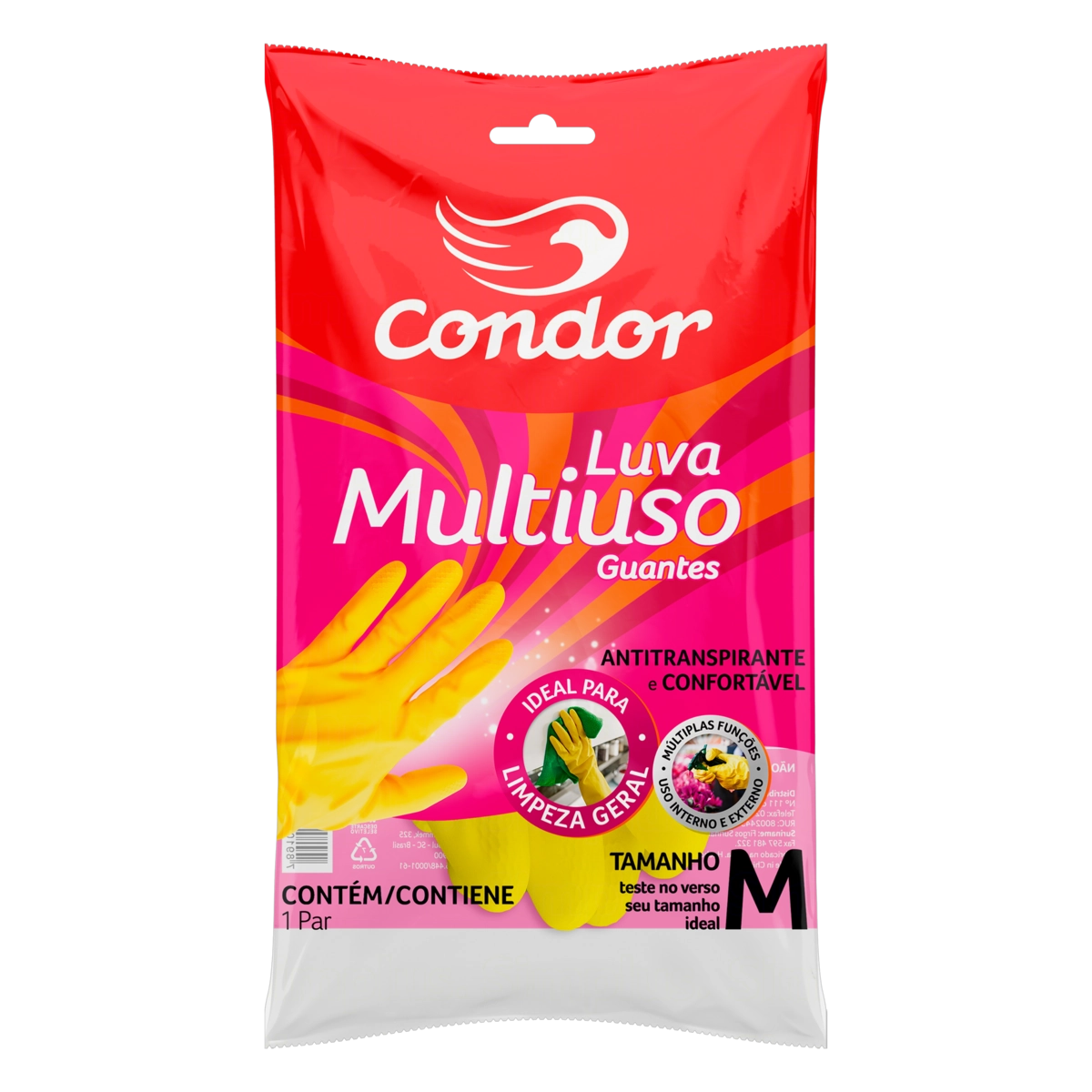 Luva Multiuso Amarela Condor M