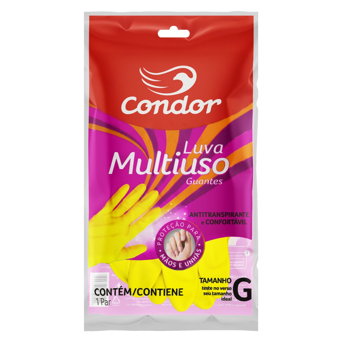 Luva Multiuso Amarela Condor G