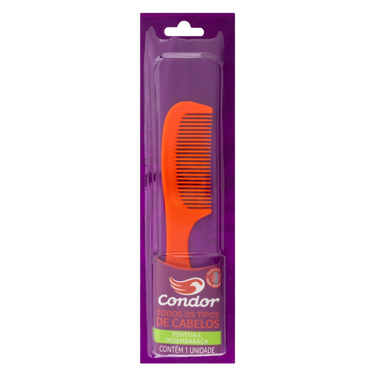 Pente Para Cabelo De Todos Os Tipos Joy Condor Ref. Sm K 6 1/2