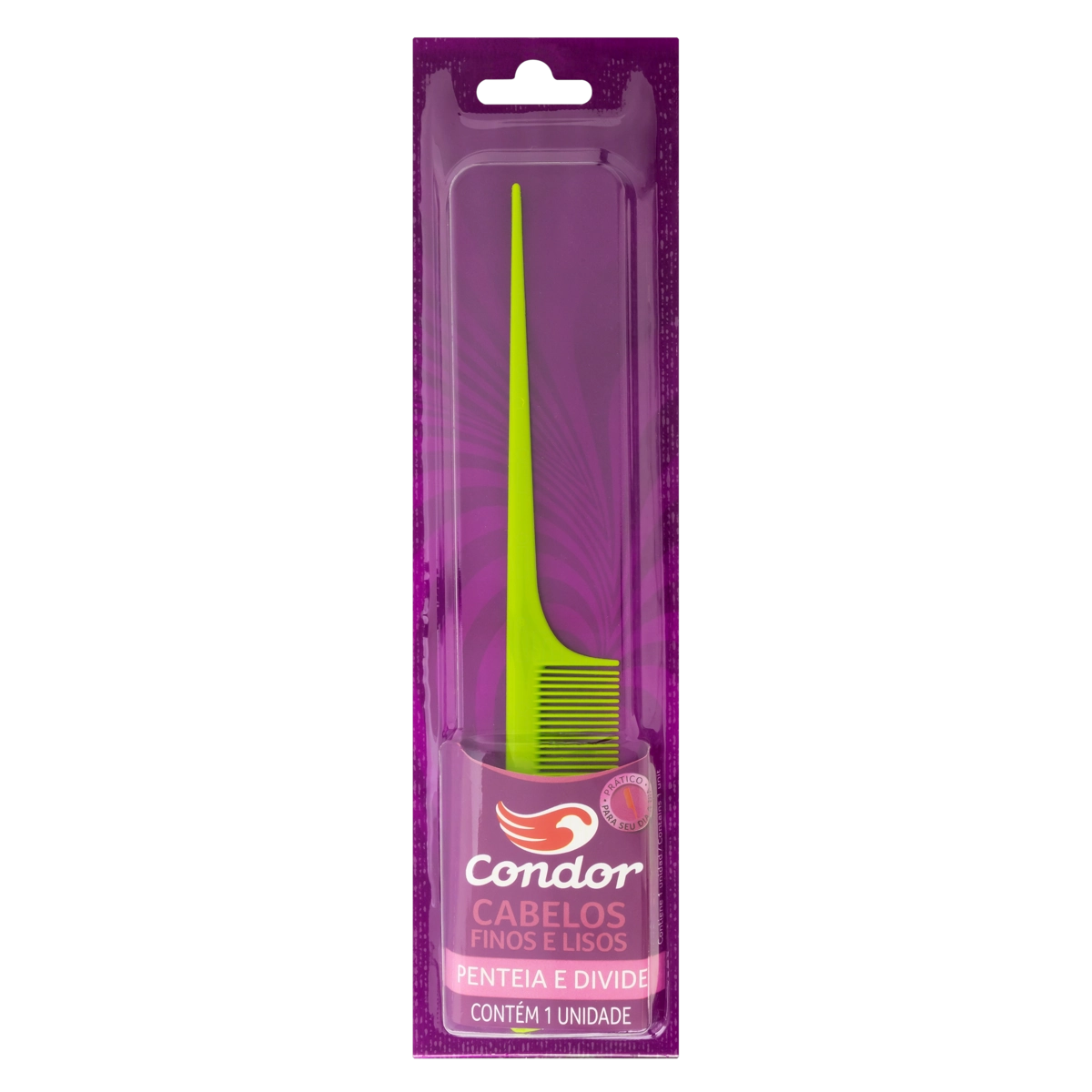 Pente para Cabelo Fino e Liso Joy Condor - Cores Sortidas