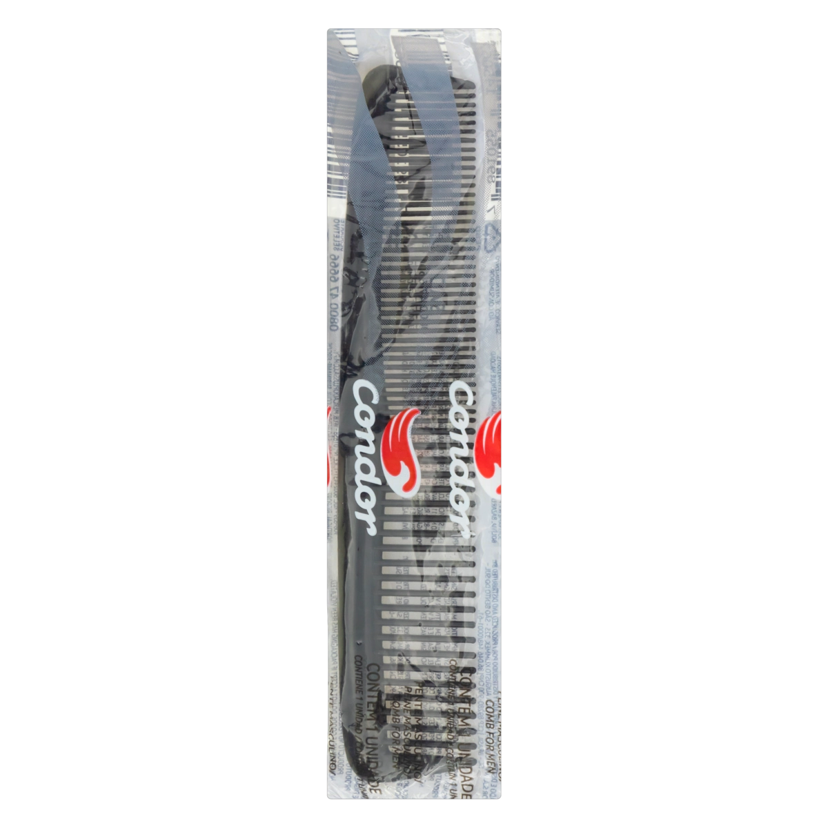 Pente Para Cabelo Masculino Preto Condor