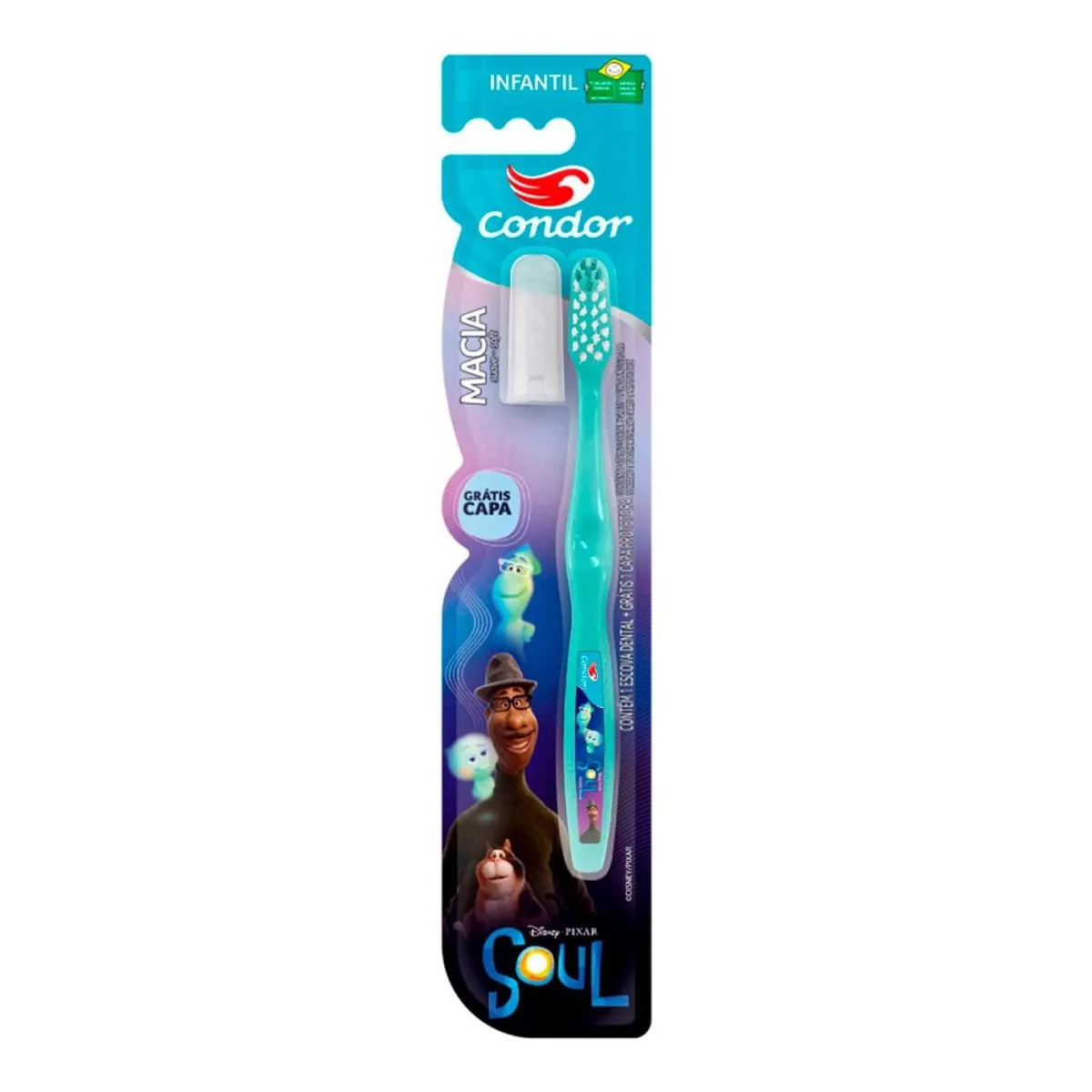 Escova Dental Infantil Macia Condor Grátis Capa Protetora