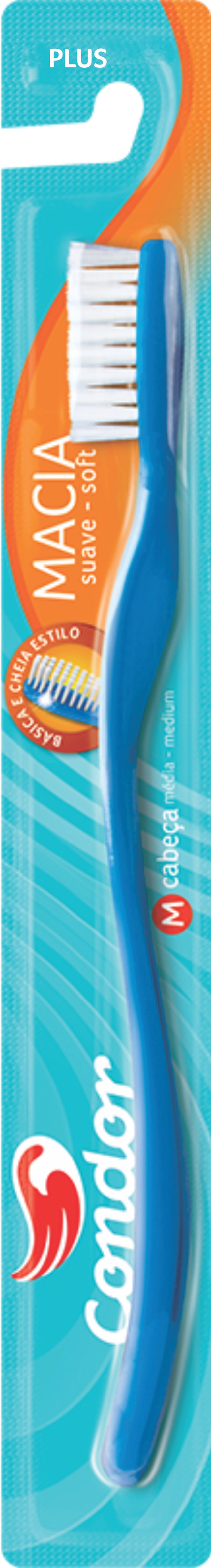 Escova Dental Macia Condor Plus Cabeça M