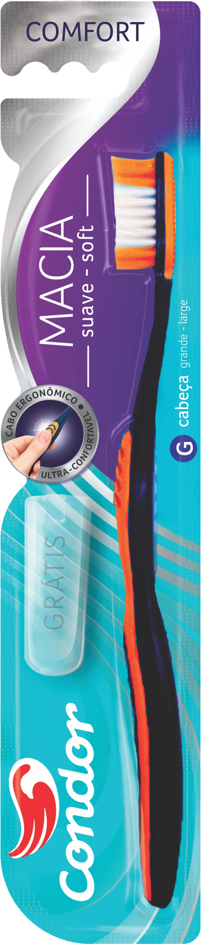 Escova Dental Macia Condor Comfort Cabeça G
