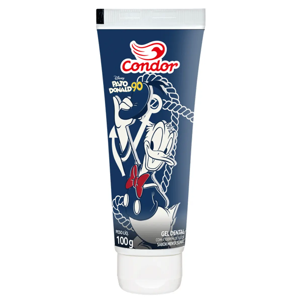 Gel Dental Com Flúor Menta Suave Mickey Condor Bisnaga 100g