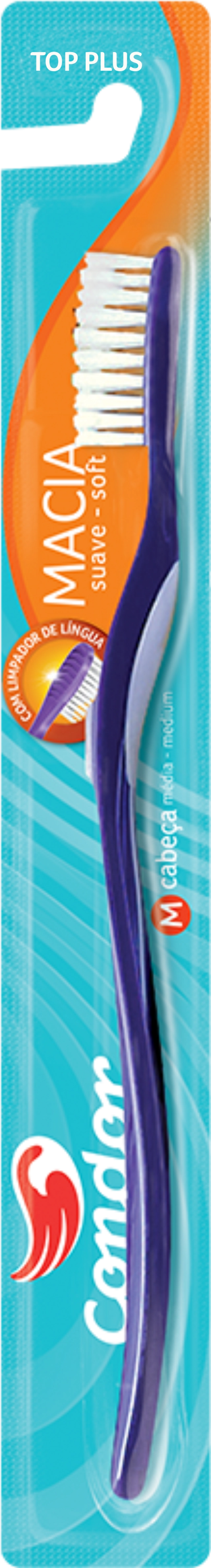 Escova Dental Macia Condor Top Plus Cabeça M