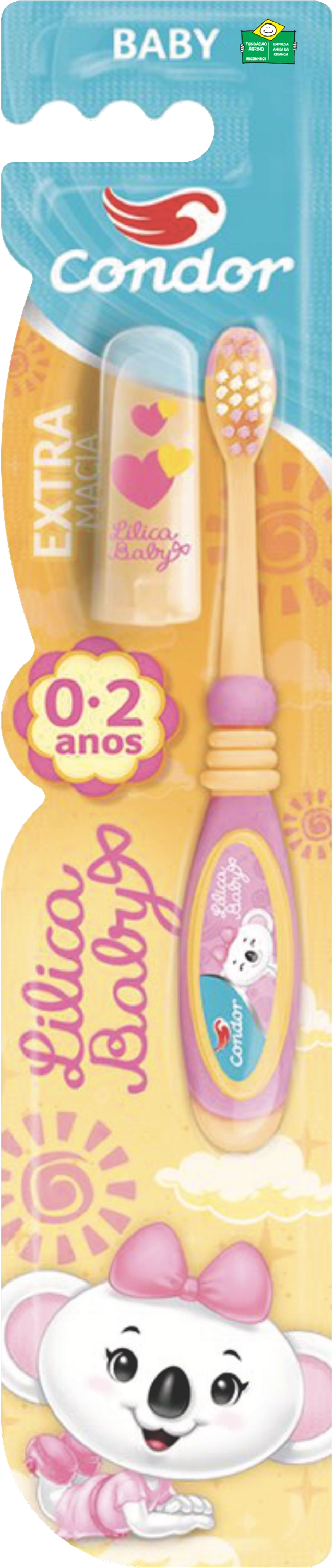 Escova Dental Extramacia Turma Da Lilica Baby Condor Cabeça P Grátis Capa Protetora