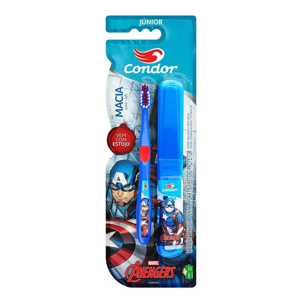 Escova Dental Condor Júnior Avengers 1un