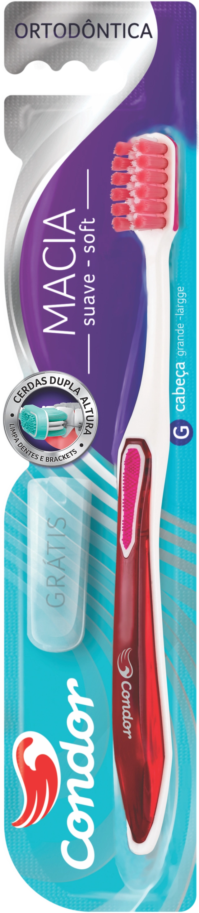 Escova Dental Macia Condor Ortodôntica