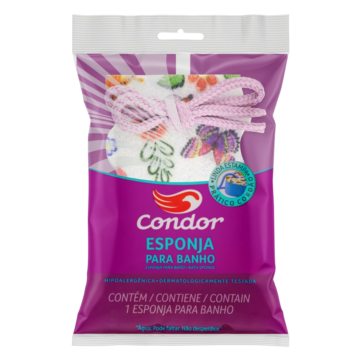 Esponja para Banho com Cordão Condor