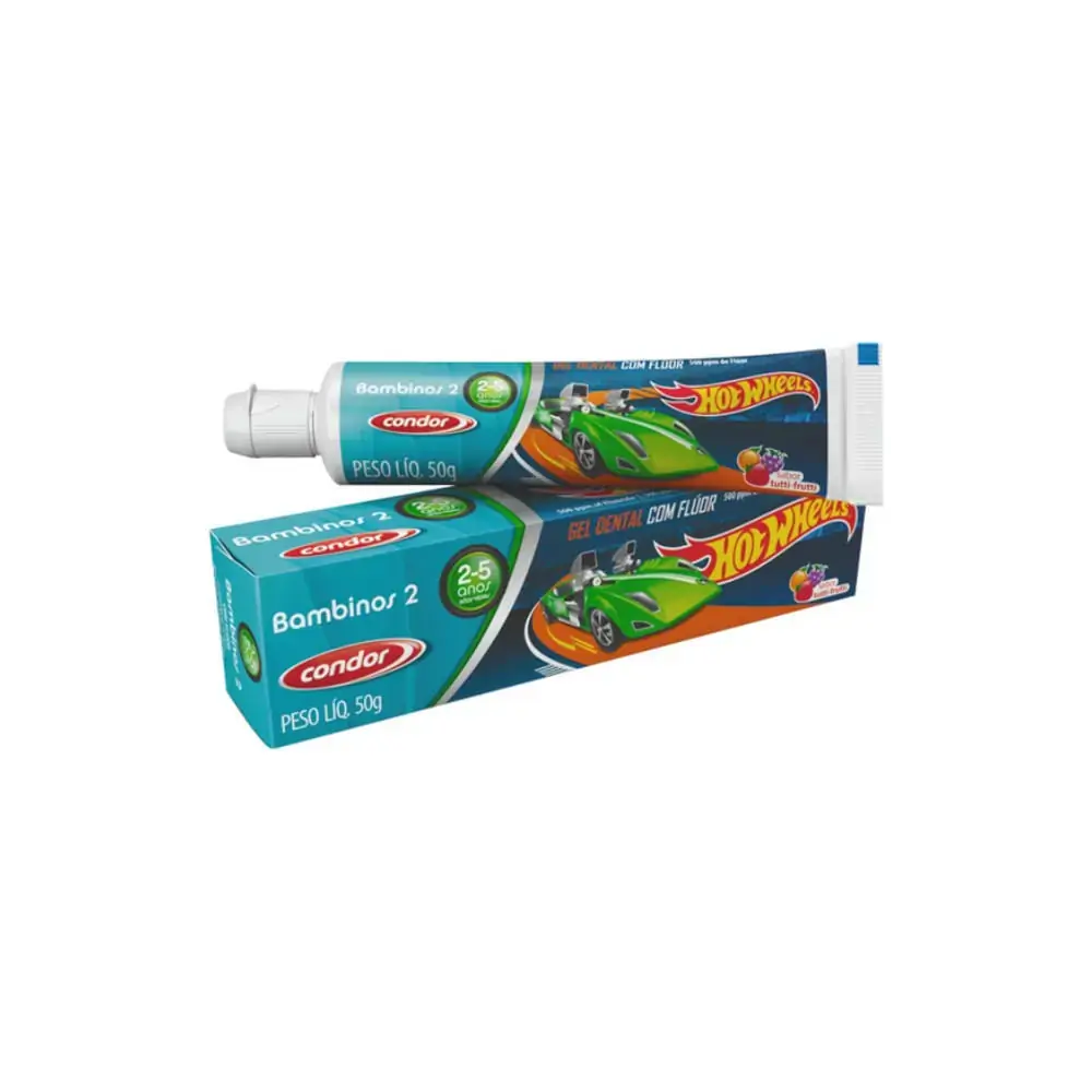Gel Dental Com Flúor Tutti Frutti Lilica Ripilica Condor Kids Caixa 50g