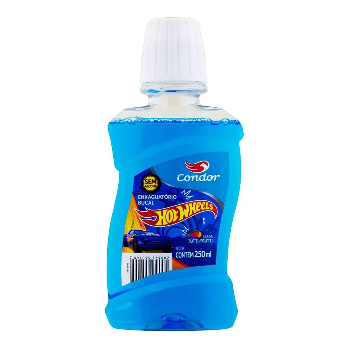 Enxaguante Bucal Infantil Zero álcool Tutti Frutti Hot Wheels Condor Frasco 250ml