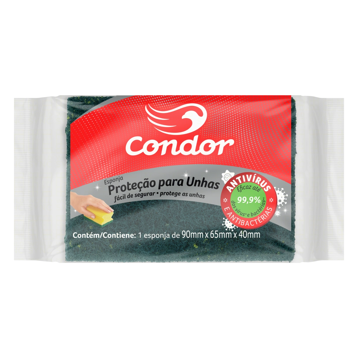Esponja Amarela Protege Unhas Condor