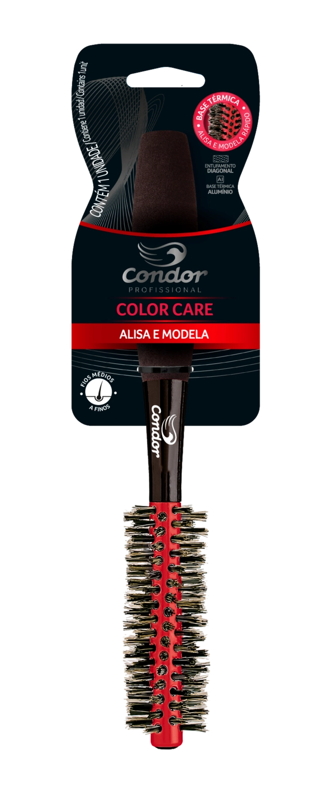 Escova Para Cabelo Condor Color Care Pequena