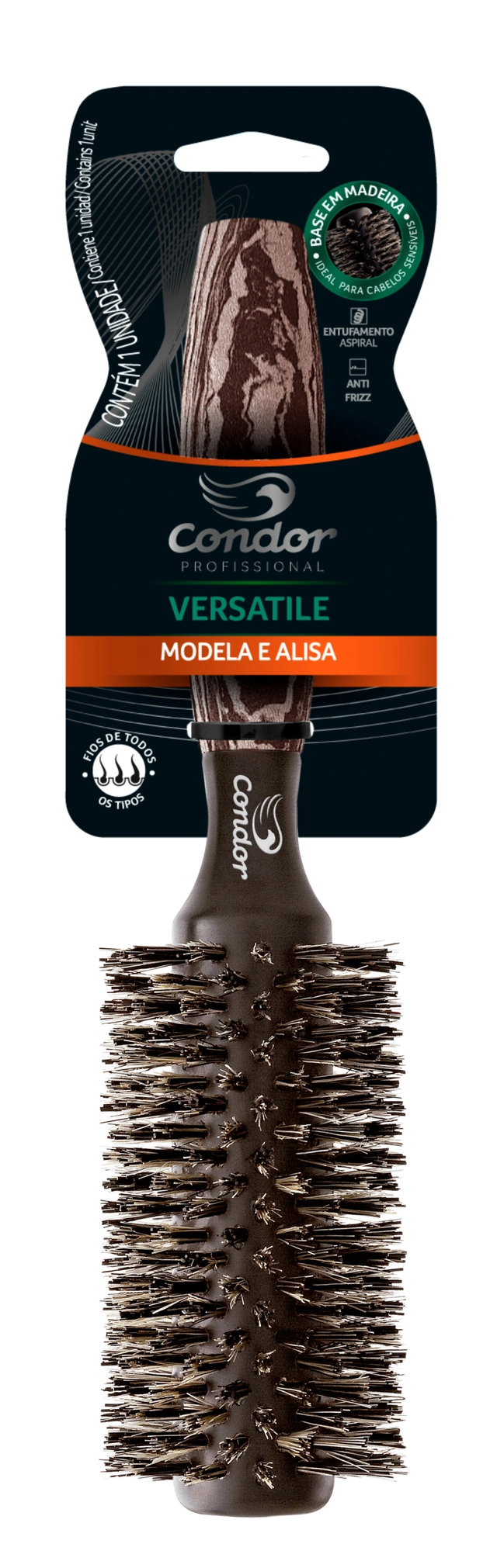 Escova para Cabelo Versatile Condor Profissional Ref. 6832