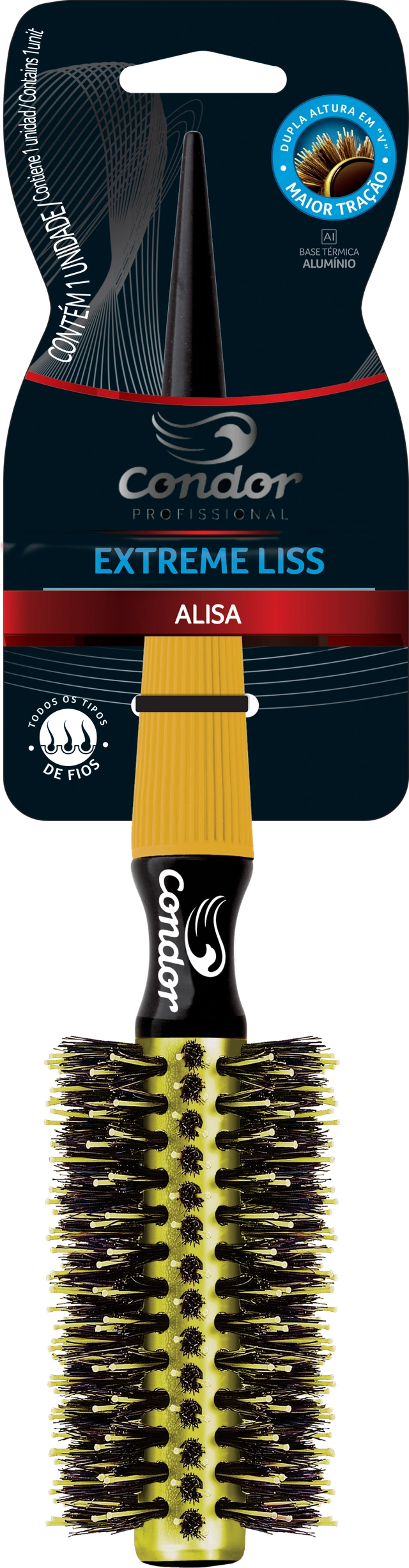 Escova Para Cabelo Condor Extreme Liss Ref. 7911