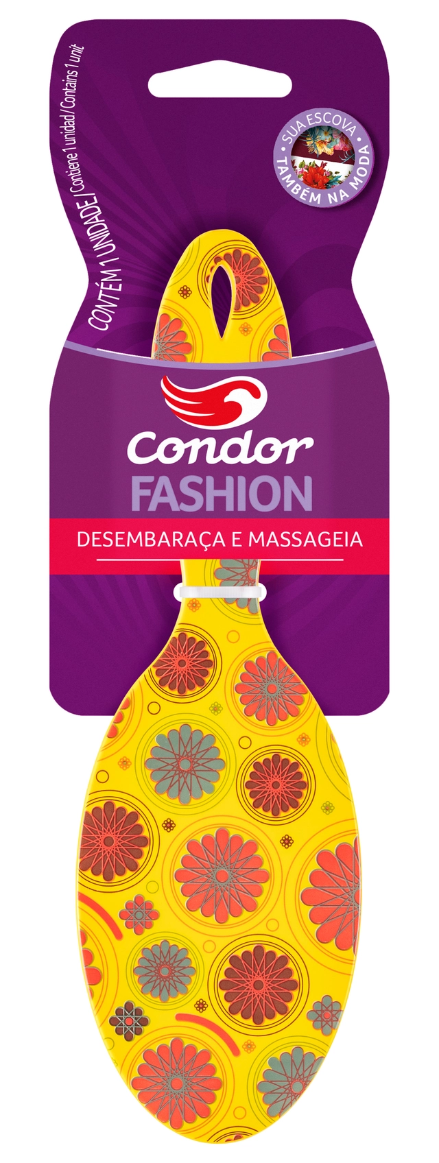 Escova Para Cabelo Oval Condor Fashion