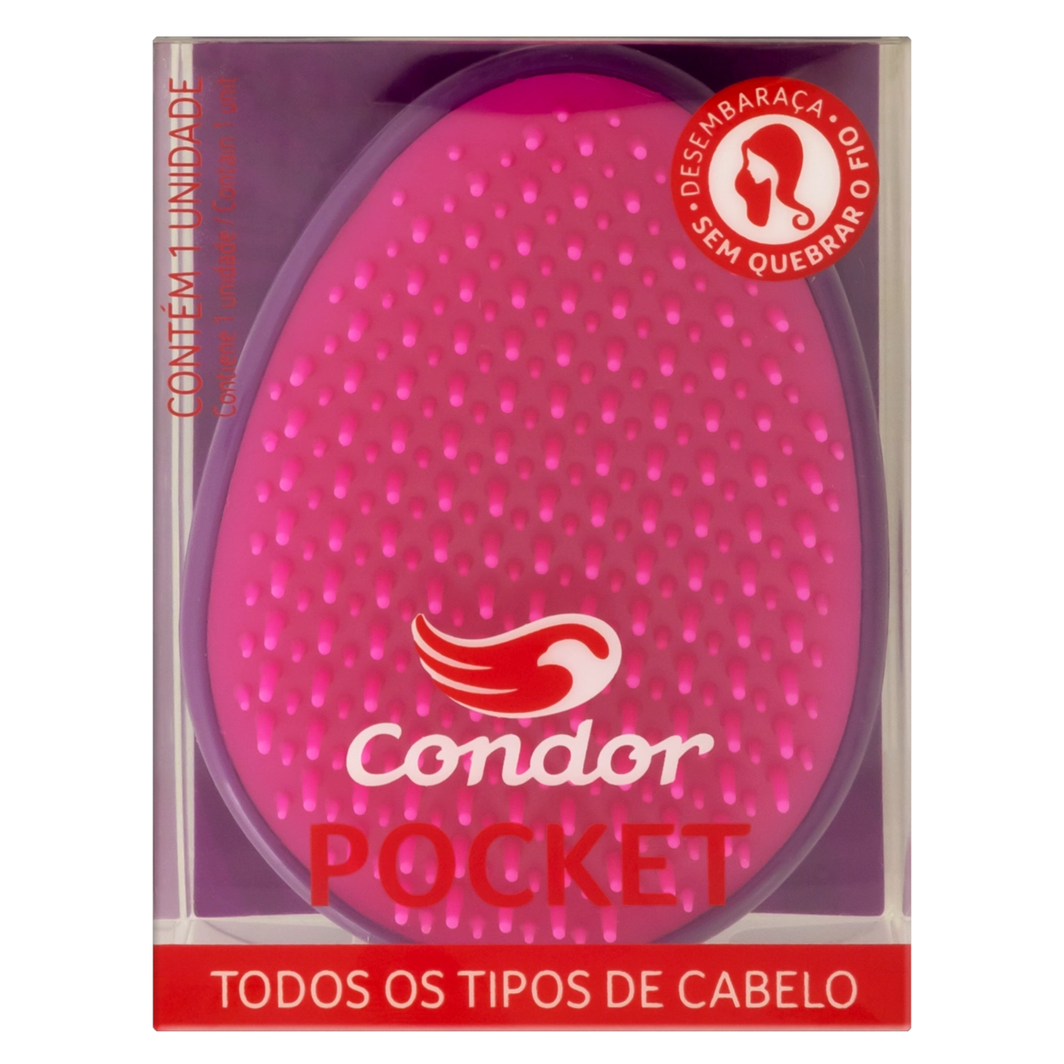 Escova para Cabelo Condor Pocket