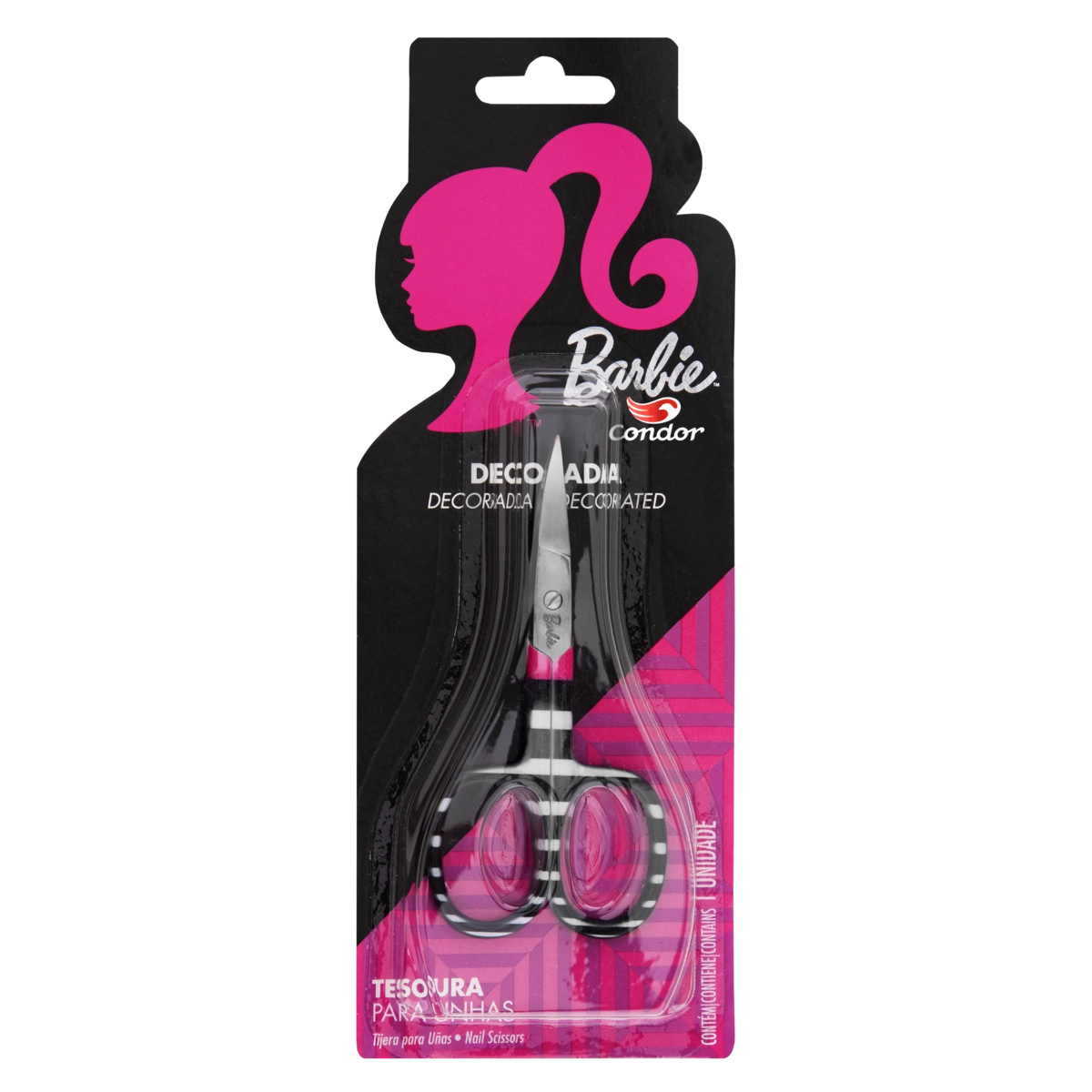 Tesoura Inox para Unhas Barbie Condor