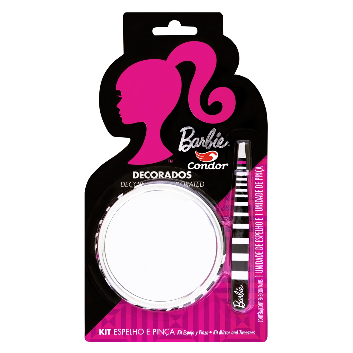 Kit Espelho + Pinça Barbie Condor