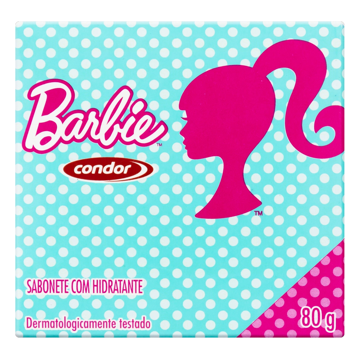 Sabonete Infantil Barra Hidratante Barbie Condor Caixa 80g