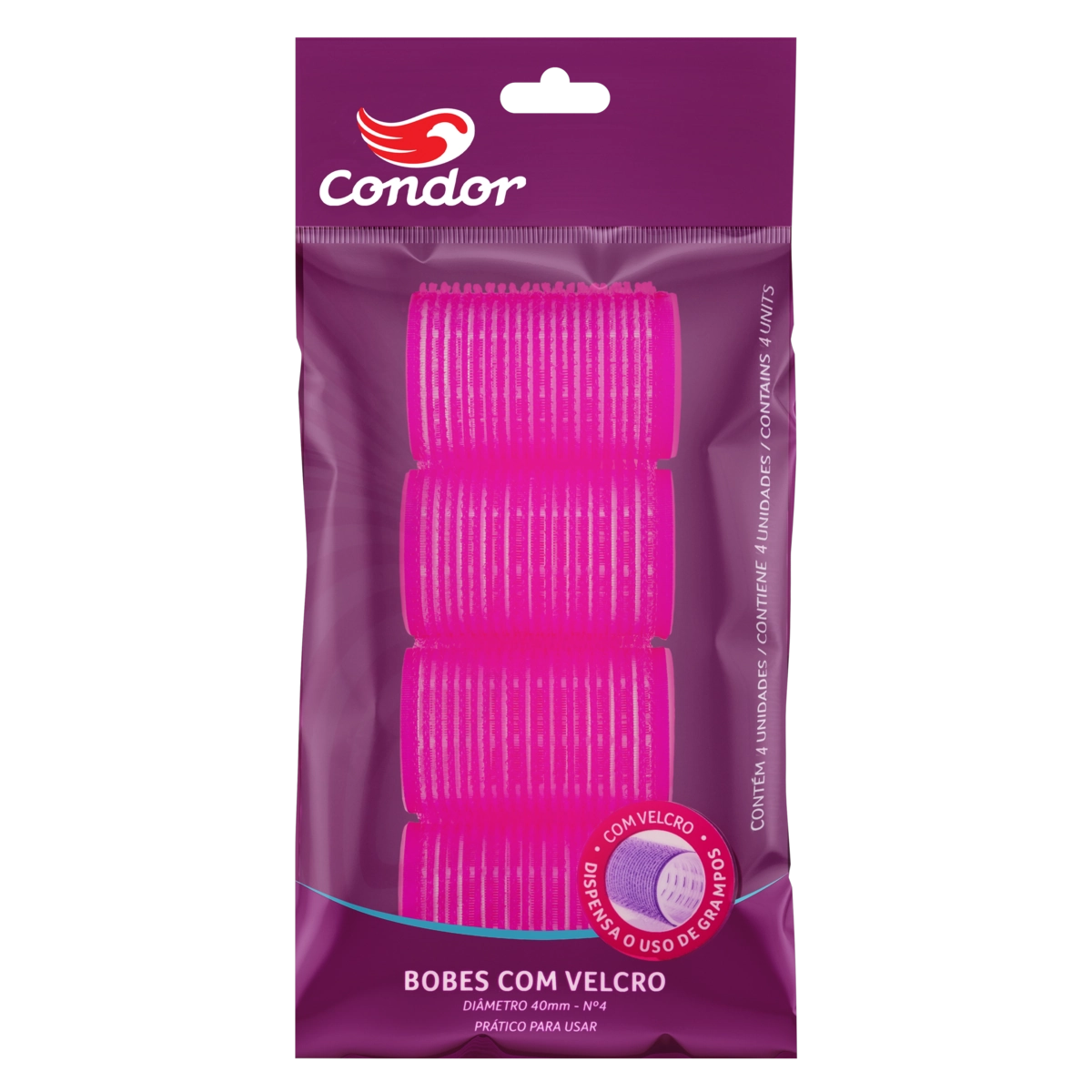 Bobes Com Velcro Condor N 4 Pacote 4 Unidades