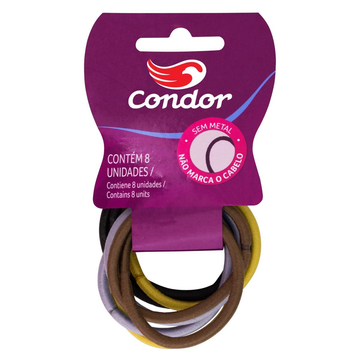 Elástico Sem Metal Condor 8 Unidades Ref. 8523