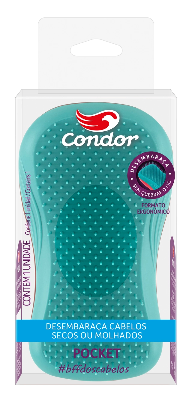 Escova Para Cabelo Pocket Condor