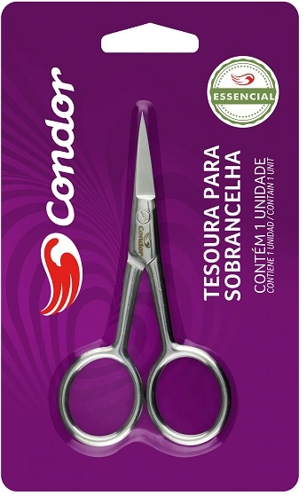 Tesoura Sobrancelhas Inox Condor Essencial