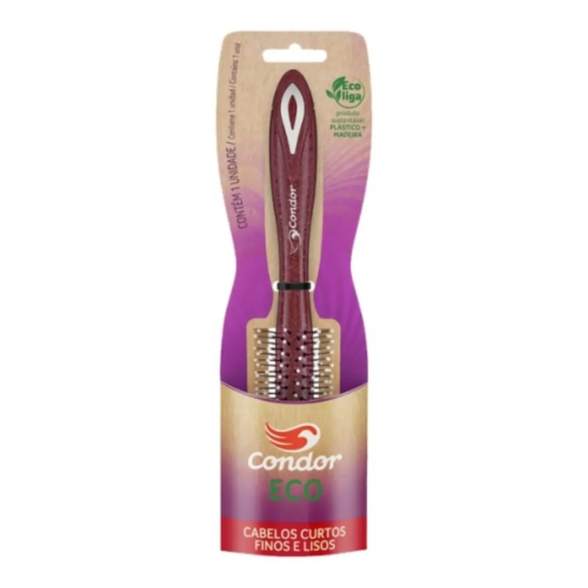 Escova Para Cabelo Curto Fino E Liso Condor Eco