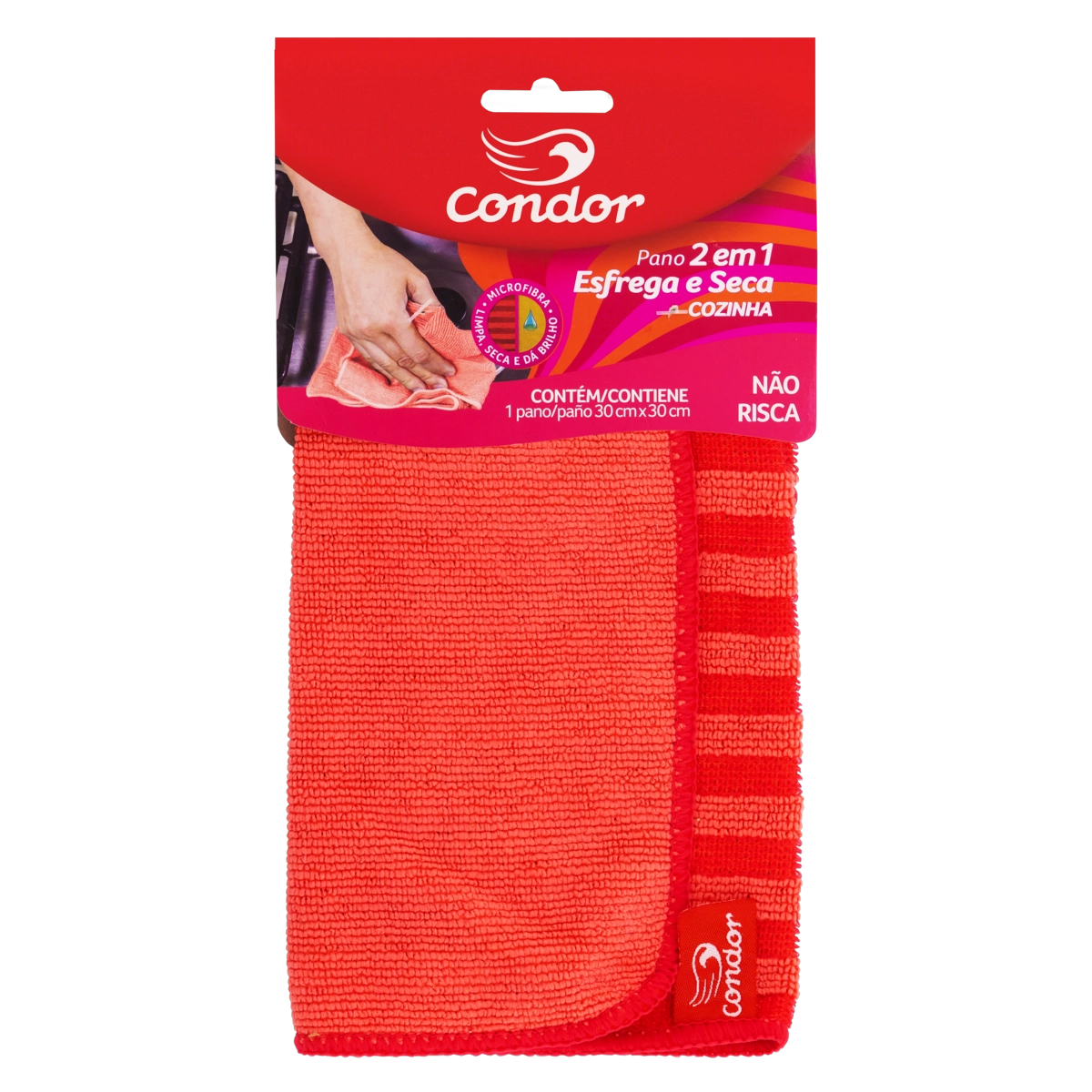 Pano Cozinha Esfrega e Seca Condor 30cm x 30cm
