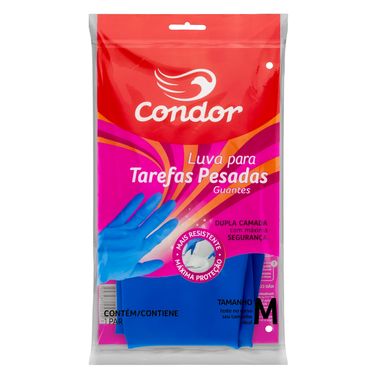 Luva Para Tarefas Pesadas Azul Condor M