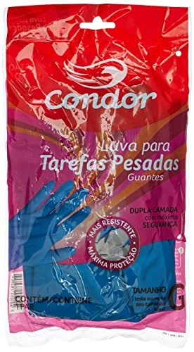 Luva Para Tarefas Pesadas Azul Condor G