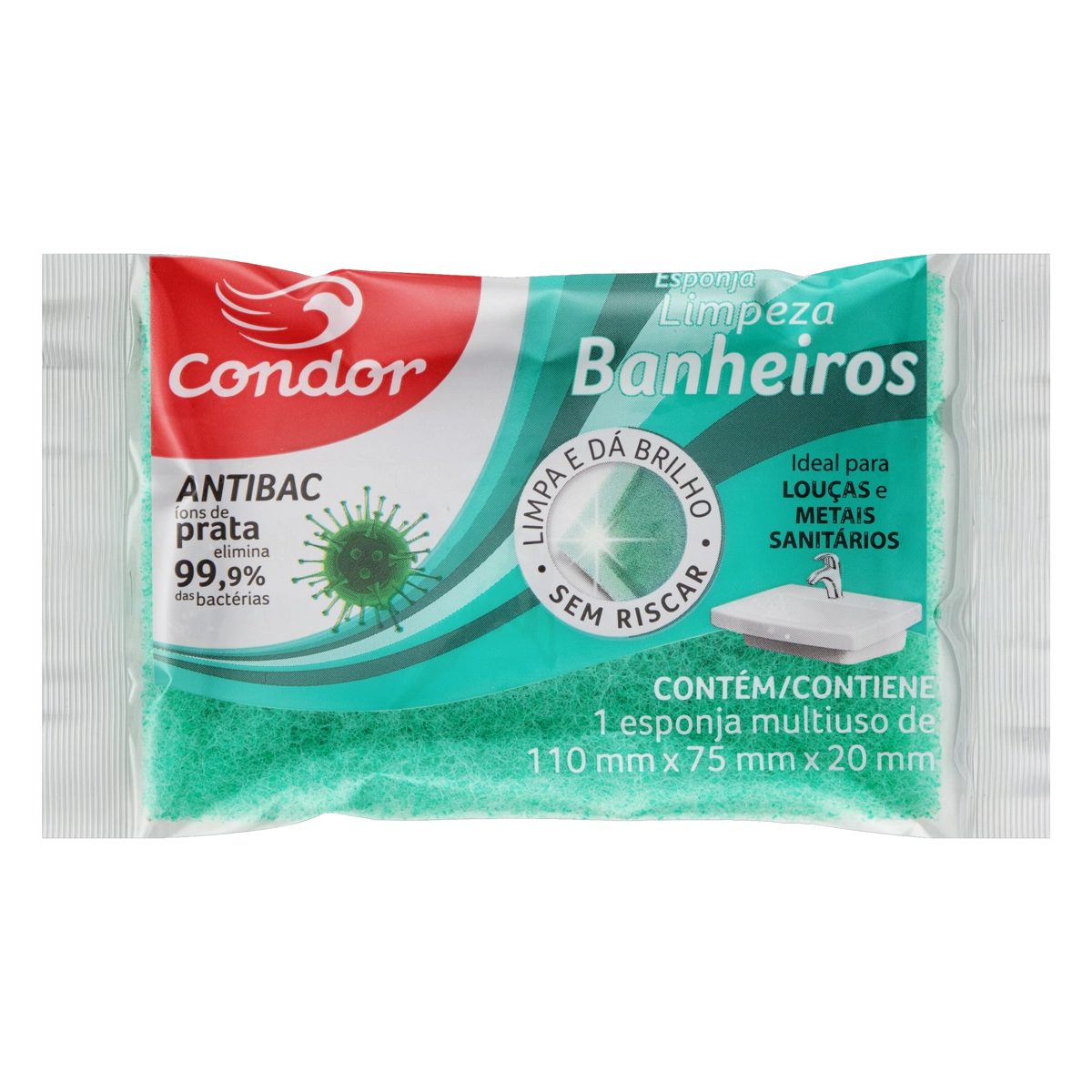 Esponja Verde Banheiro Condor Antibac
