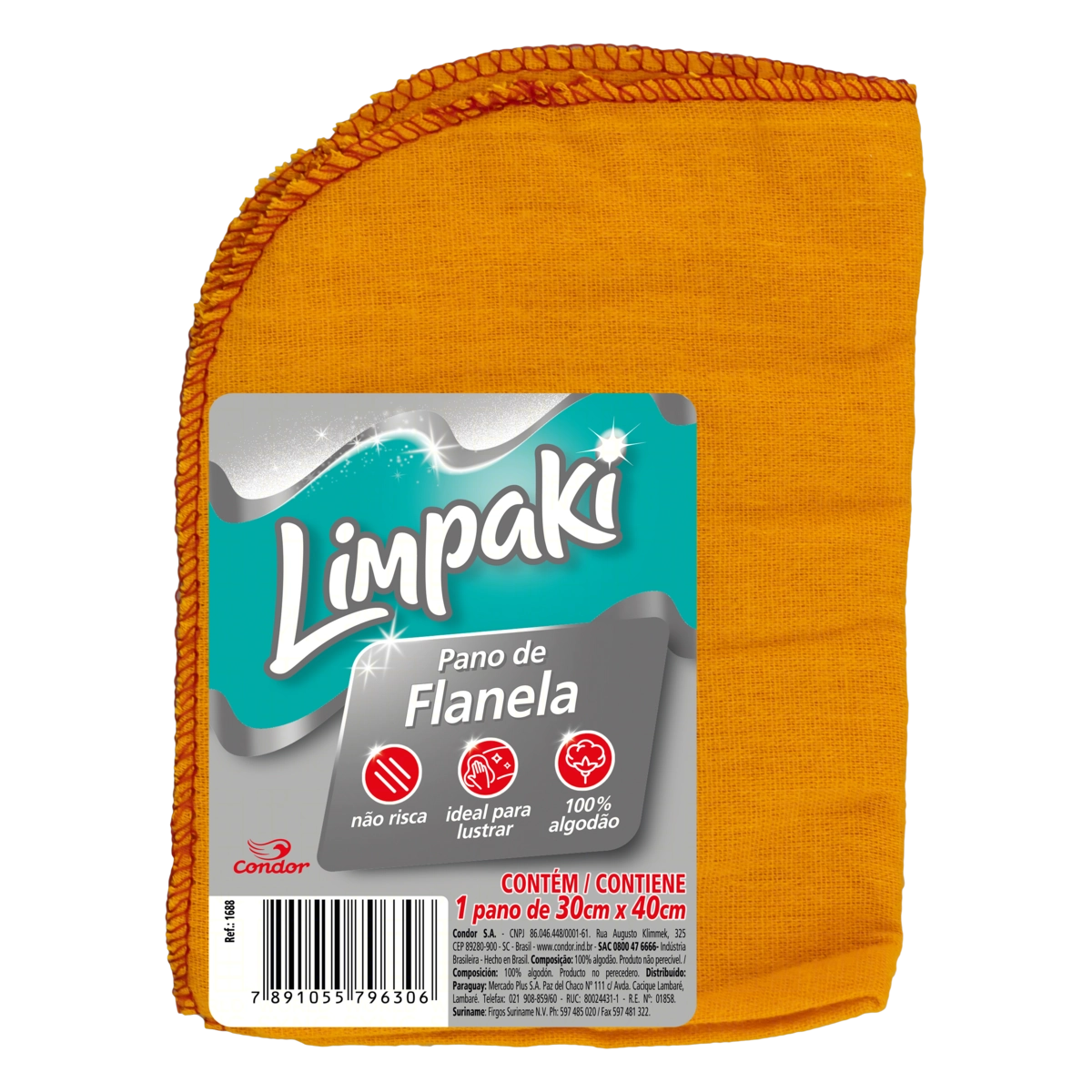 Flanela Limpaki 30cm X 40cm