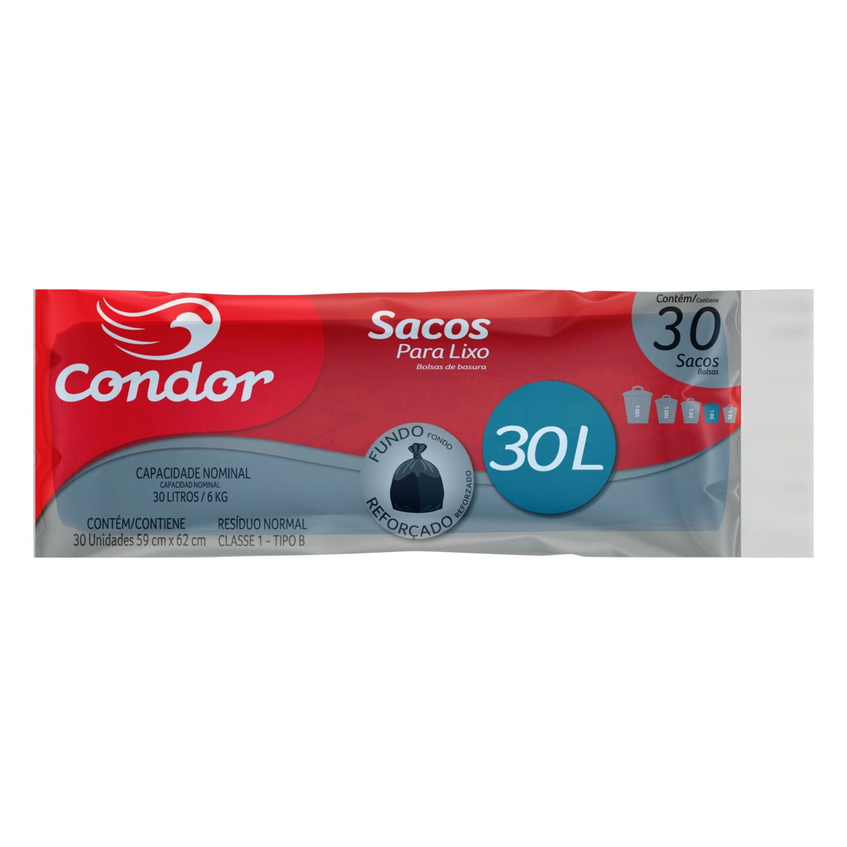 Saco Para Lixo Tipo B 30l Condor 30 Unidades