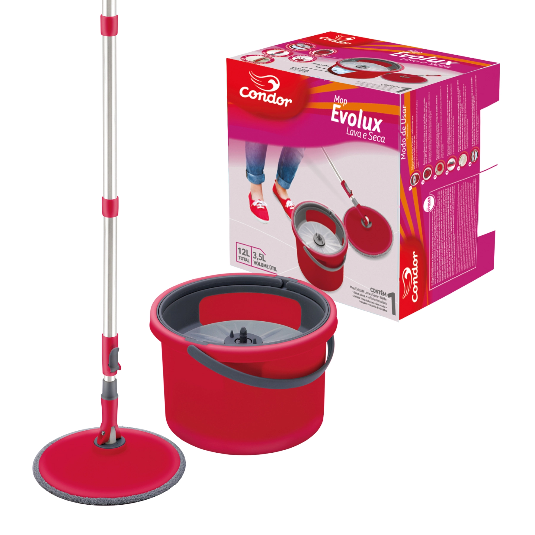Mop Lava E Seca Evolux Condor