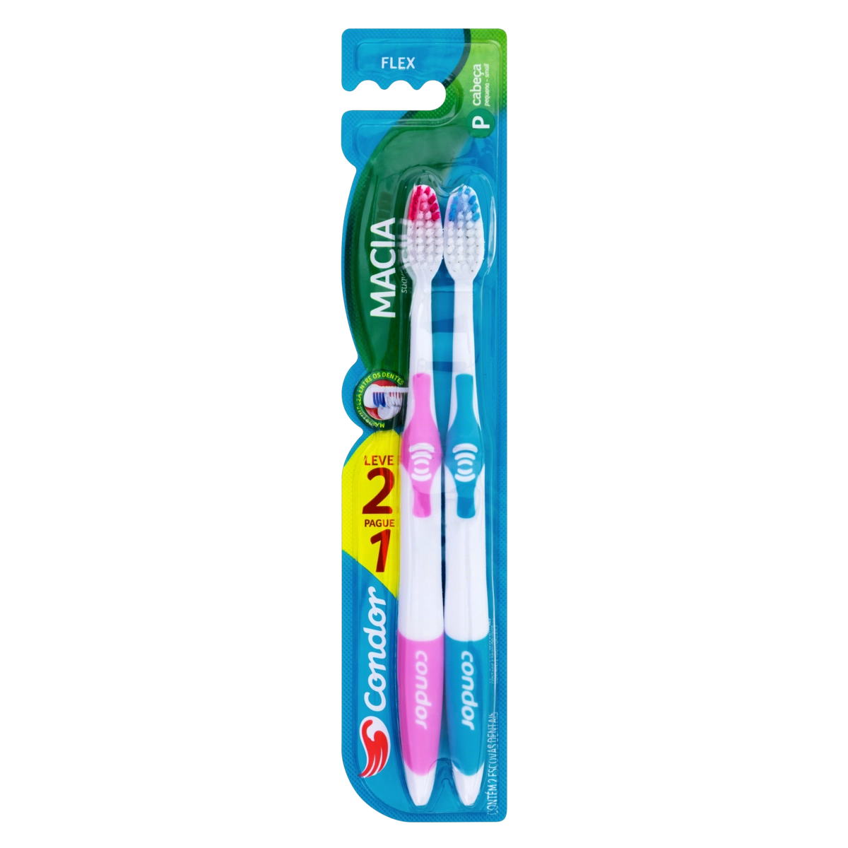 Escova Dental Macia Condor Flex Cabeça P Leve 2 Pague 1 Unidade