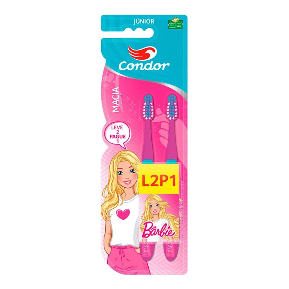 Escova Dental Infantil Condor Barbie