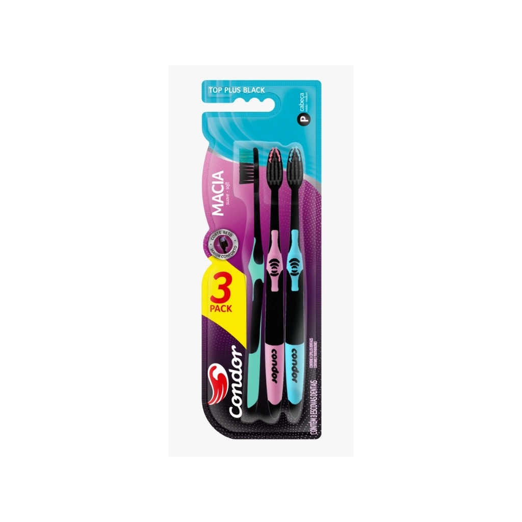 Escova Dent Condor Top Plus Black L3p2 8193