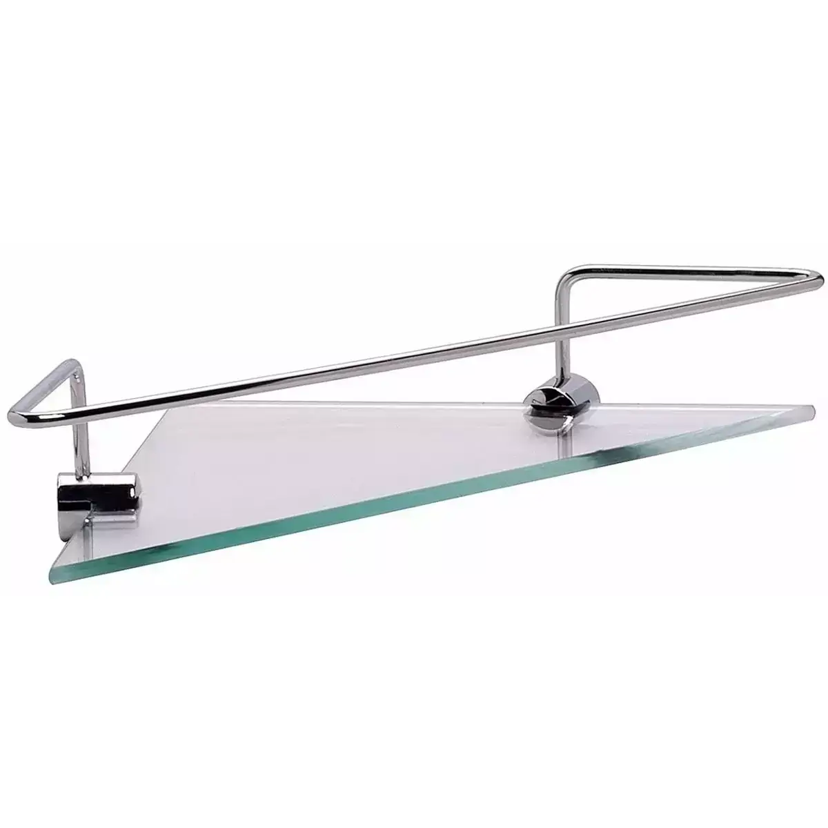 Cantoneira Suporte Porta Shampoo Condicionador Metal E Vidro