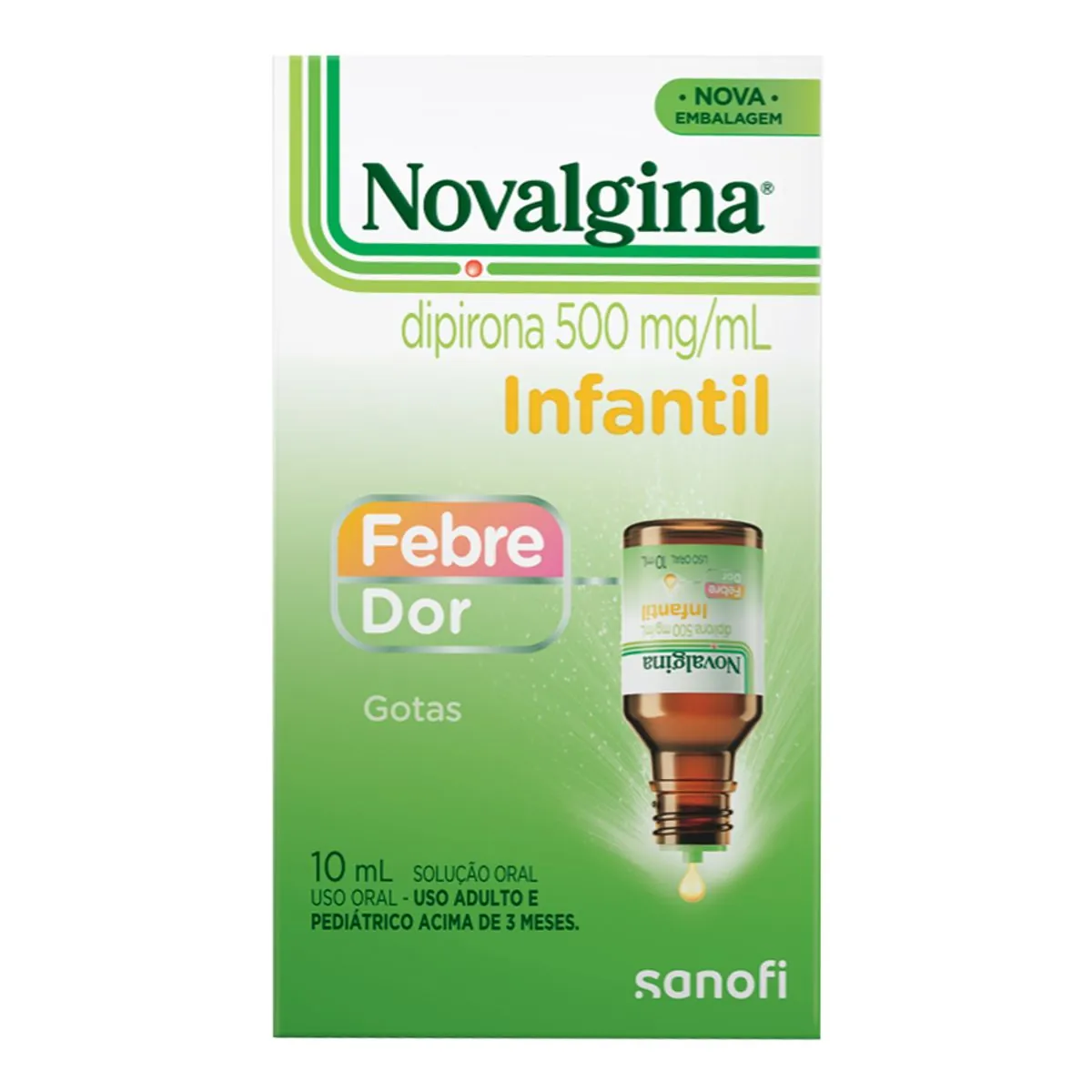 Novalgina em Gotas 500 Mg/Ml 10 Ml