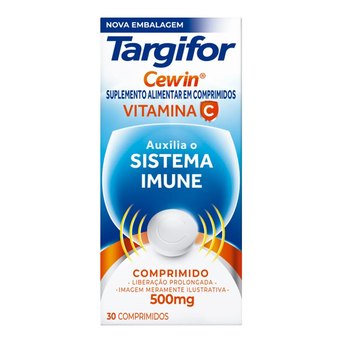 Vitamina C 500 mg Cewin Caixa 30 Unidades